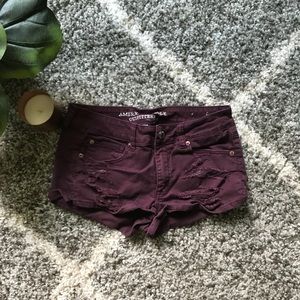 Low rise short shorts